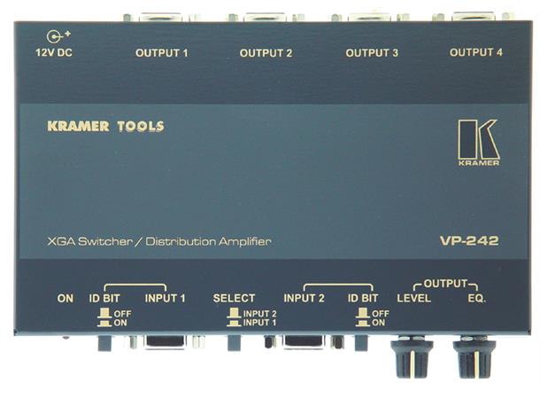 Kramer Switch  2x1:4 VGA 420MHz Level EQ 